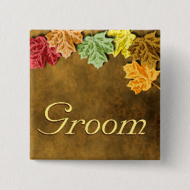 botón Hojas de otoño