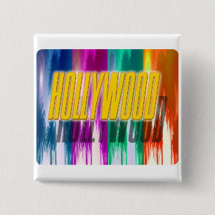 Botón "Hollywood" de palmas coloridas