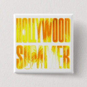 Botón "Hollywood Summer" Naranja amarillo