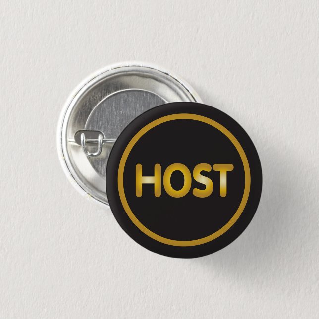 botón Host para el evento (Anverso y reverso)