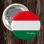 Botón Hungría, bandera patriótica húngara<br><div class="desc">Botones: Hungría y bandera húngara - amo a mi país,  viajes,  vacaciones,  patriotas nacionales / hinchas deportivos</div>