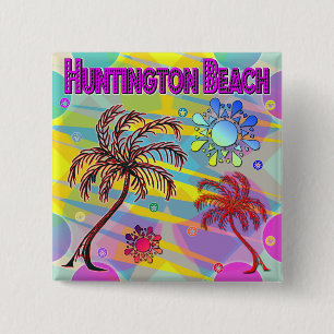 botón Huntington Beach Happy and Hope