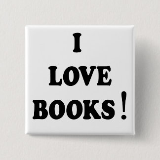 Botón "I love Books" de los libros negros
