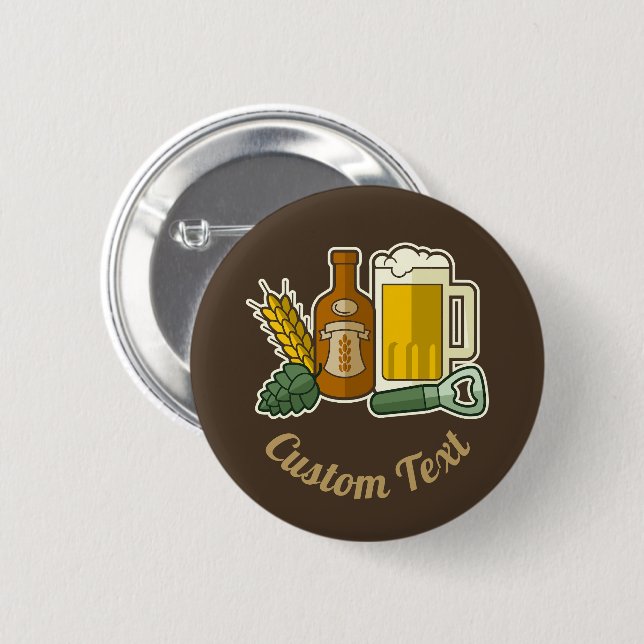 botón Iconos de cerveza (Anverso y reverso)