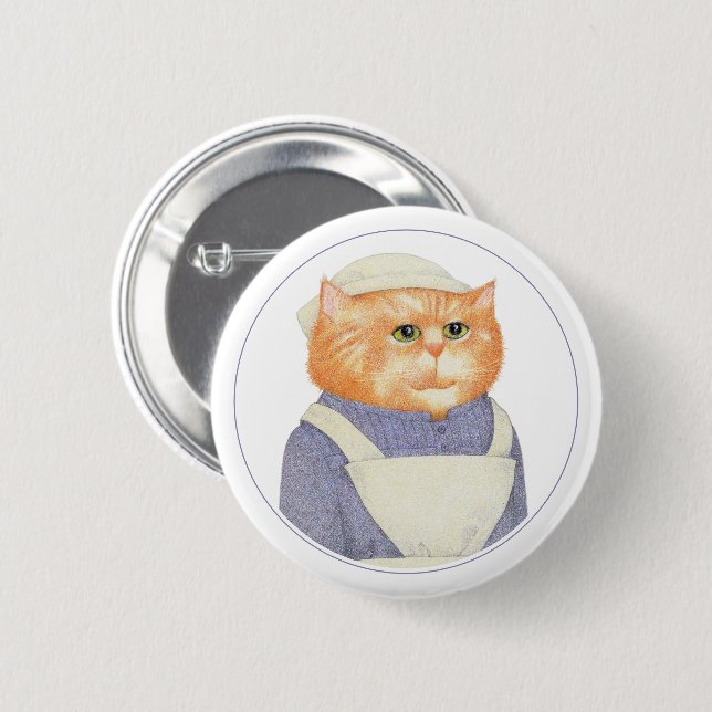 Botón II de giro de COOK CAT Round Pin (Anverso y reverso)
