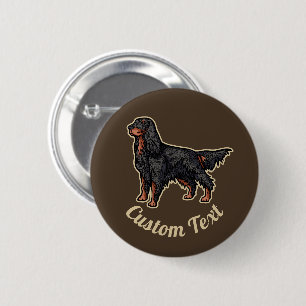 botón Ilustracion de Gordon Setter