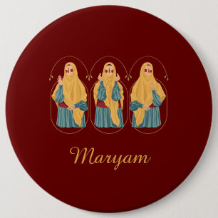 botón Ilustracion Muslimah personalizado