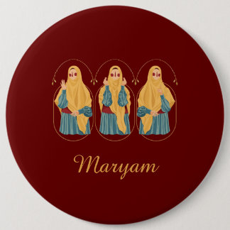 botón Ilustracion Muslimah personalizado