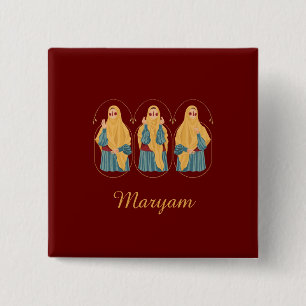 botón Ilustracion Muslimah personalizado