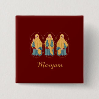 botón Ilustracion Muslimah personalizado
