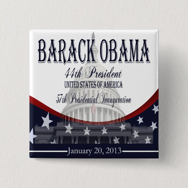 botón Inauguración de Obama 2013 (Anverso)