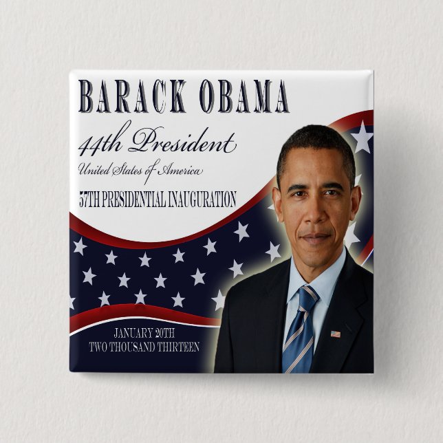 botón Inauguración de Obama 2013 (Anverso)