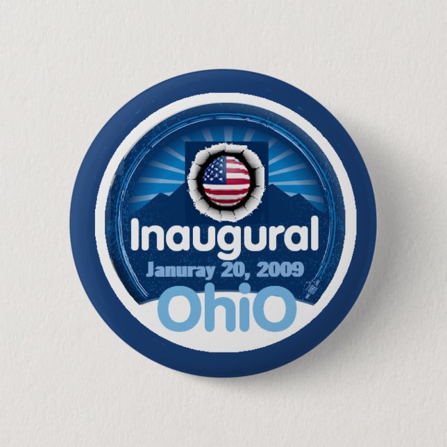 Botón inaugural de OHIO (Anverso)