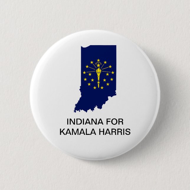 botón INDIANA para Kamala Harris 2024 (Anverso)