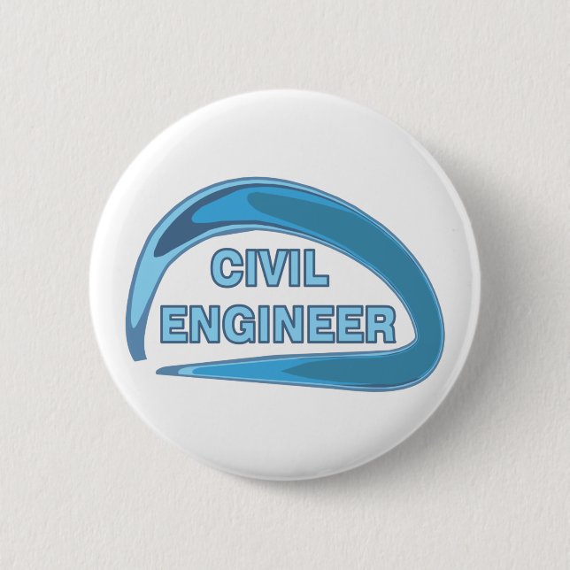 botón Ingeniero Civil Azul (Anverso)