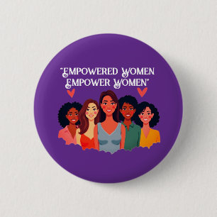 Botón Inspirador de empoderamiento de la mujer
