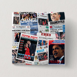 Botón internacional de los títulos de Obama