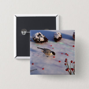 botón Invierno de Chickadee