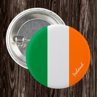 botón Irlanda, bandera irlandesa patriótica
