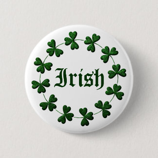 Botón irlandés del anillo del trébol