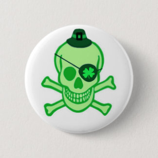 Botón irlandés del cráneo del pirata