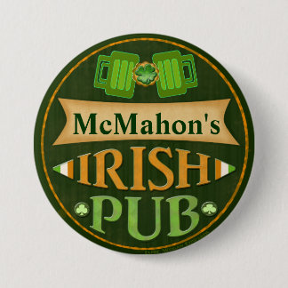 Botón irlandés del Pub del día de St Patrick