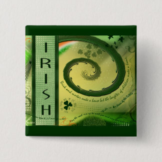 Botón IRLANDÉS del TRÉBOL