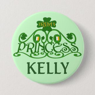 Botón irlandés personalizado del Día de San Patric