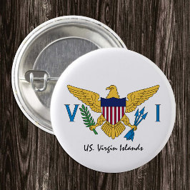 botón Islas Vírgenes de Estados Unidos, bandera pa