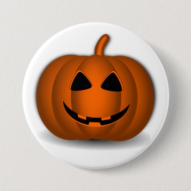 botón Jack o' Lantern Halloween (Anverso)
