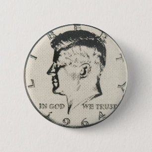 botón JFK Half Dollar