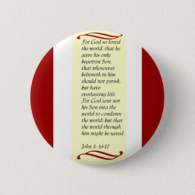 Botón John 3:16- 17 (Anverso)