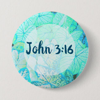 Botón John 3:16 Biblia Verse Pin