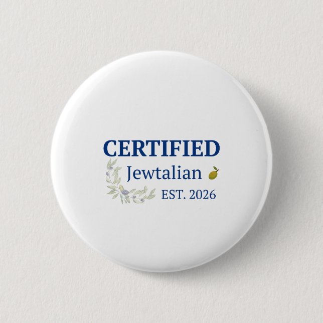 Botón Judío Italiano Certificado (Anverso)