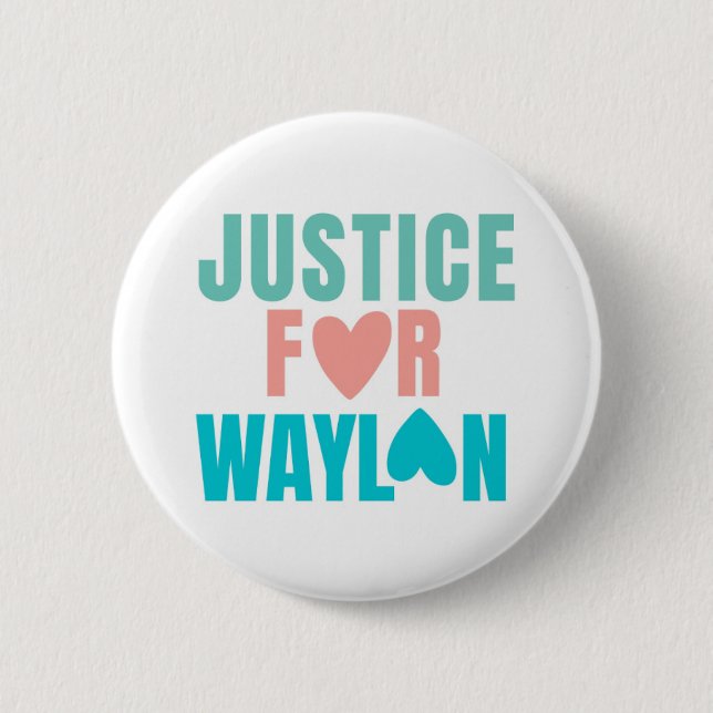 Botón Justicia para Waylon (Anverso)
