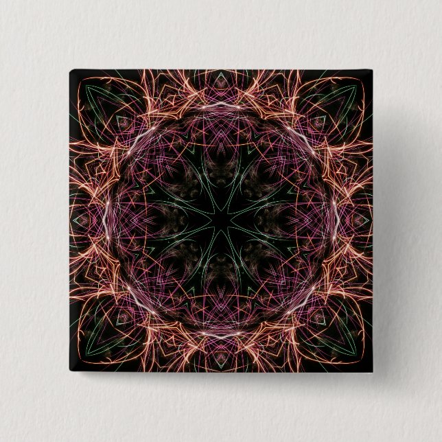 Botón Kaleidoscope de color (Anverso)