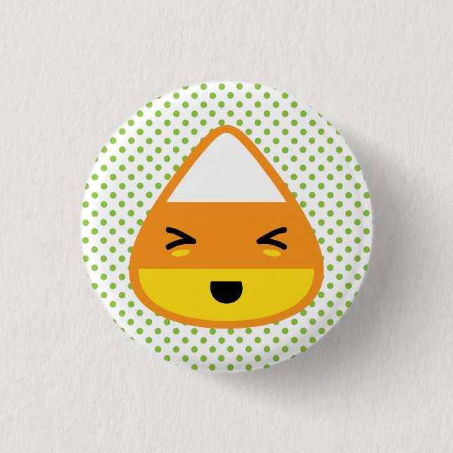 Botón Kawaii Candy Corn (Anverso)