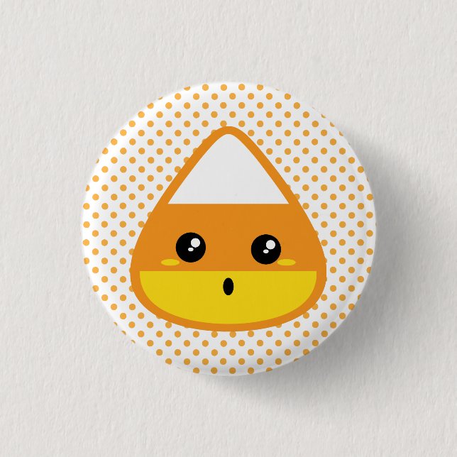 Botón Kawaii Candy Corn (Anverso)