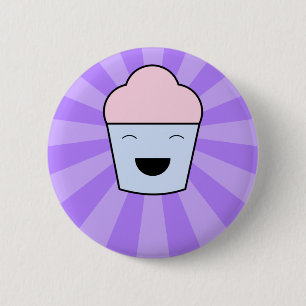 botón Kawaii Cupcake