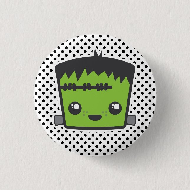 botón Kawaii Frankenstein (Anverso)