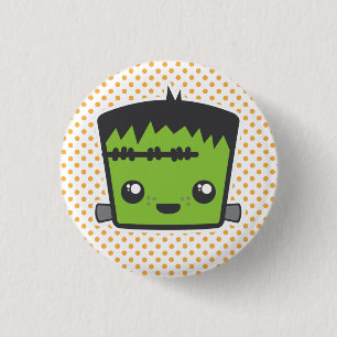 botón Kawaii Frankenstein