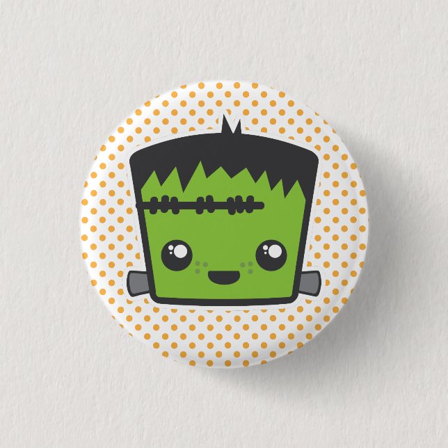 botón Kawaii Frankenstein (Anverso)