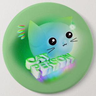 botón Kawaii Personalizado Kitten