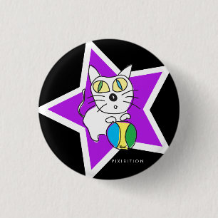 botón Kitty de Beach Ball