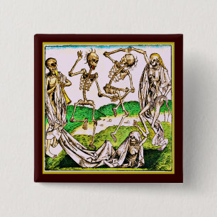 Botón La Danse Macabre Dia de los Muertos