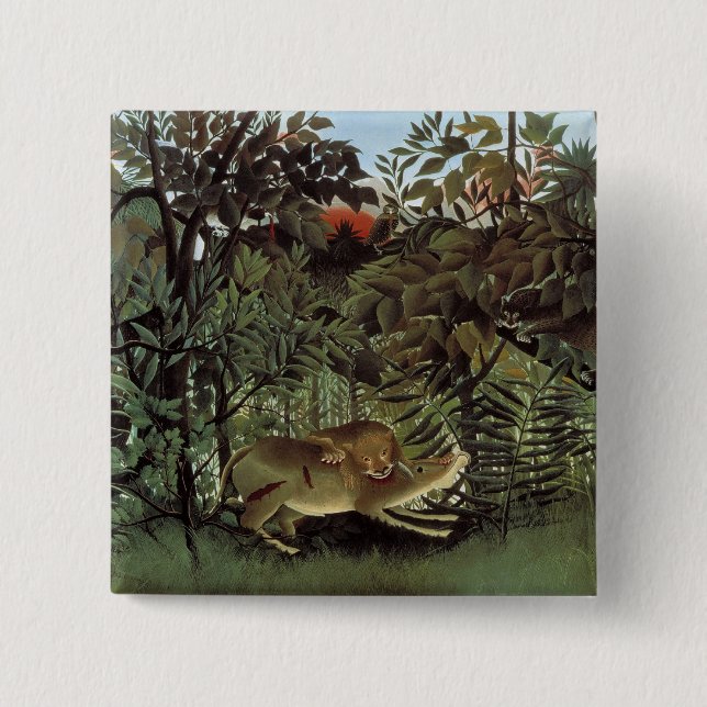 botón León hambriento de Rousseau (Anverso)