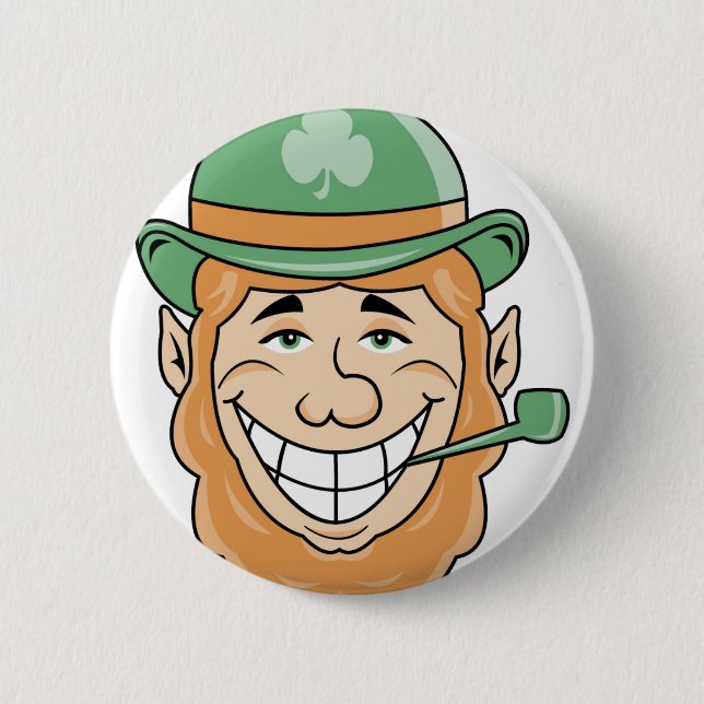 botón Leprechaun irlandés (Anverso)