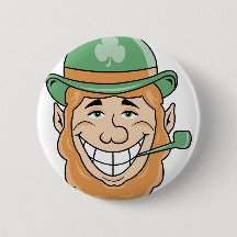 botón Leprechaun irlandés