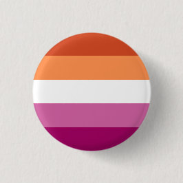 Botón lesbiano del orgullo (naranja/rosa)