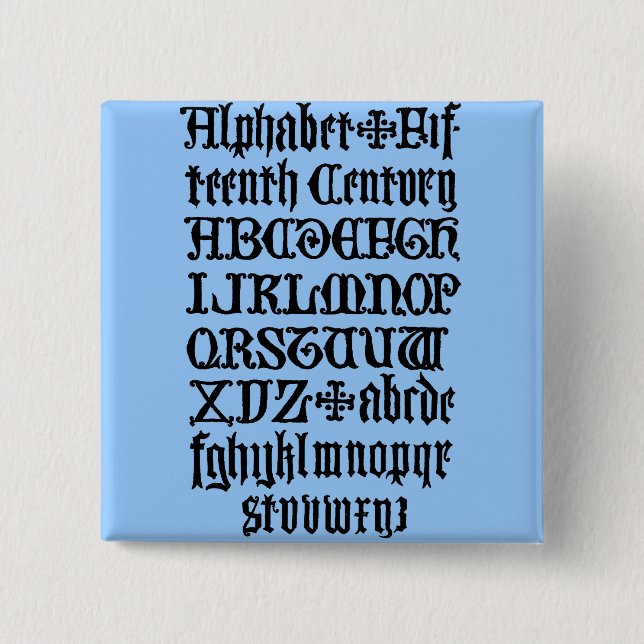 botón Letras góticas (Anverso)